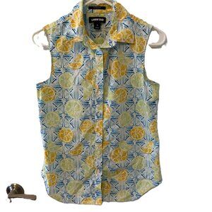 No-iron sleeveless cotton top